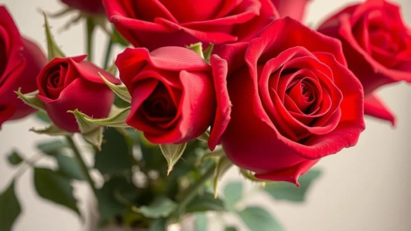 Ett hov av taggar och rosor väcker skönhet