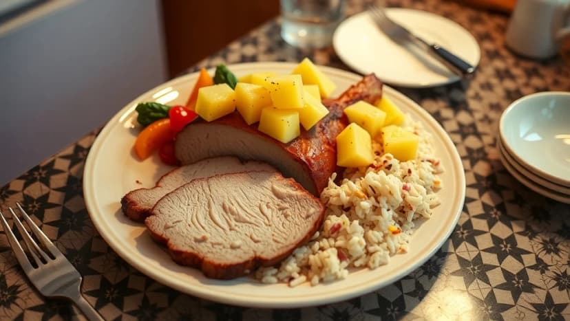 Kassler med ananas från 80-talet