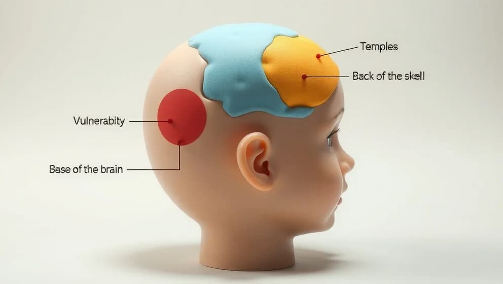 Var är det farligast att slå i huvudet på barn