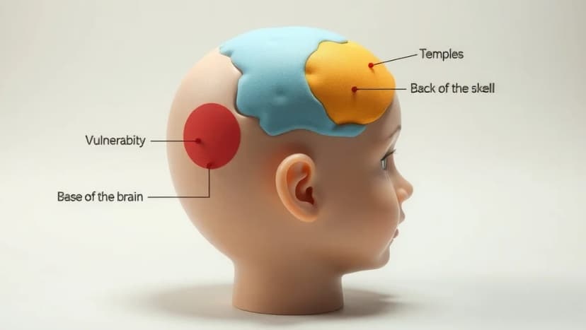 Var är det farligast att slå i huvudet på barn